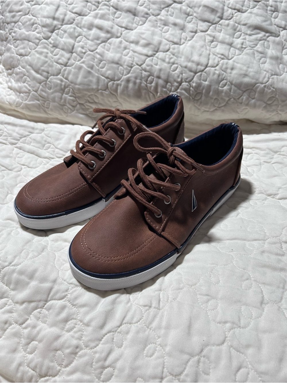 Nautica Berrian 3 Youth Boys Sneakers Size 5 Brown